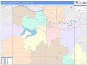 Lawrence <br /> Wall Map <br /> Color Cast Style 2025 Map