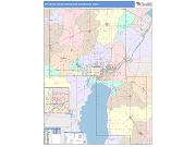 Appleton <br /> Wall Map <br /> Color Cast Style 2025 Map