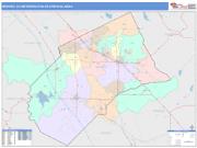 Merced <br /> Wall Map <br /> Color Cast Style 2025 Map