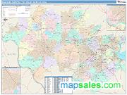 Middlesex-Somerset-Hunterdon <br /> Wall Map <br /> Color Cast Style 2025 Map