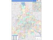 Minneapolis-St. Paul-Bloomington <br /> Wall Map <br /> Color Cast Style 2025 Map