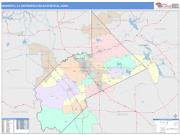 Modesto <br /> Wall Map <br /> Color Cast Style 2025 Map