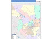 Monroe <br /> Wall Map <br /> Color Cast Style 2025 Map