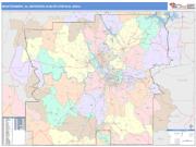 Montgomery <br /> Wall Map <br /> Color Cast Style 2025 Map