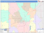 Muncie <br /> Wall Map <br /> Color Cast Style 2025 Map