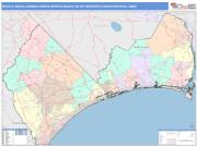 Myrtle Beach-Conway-North Myrtle Beach <br /> Wall Map <br /> Color Cast Style 2025 Map