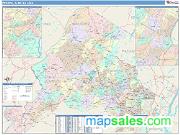 Newark <br /> Wall Map <br /> Color Cast Style 2025 Map