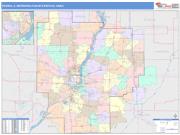 Peoria <br /> Wall Map <br /> Color Cast Style 2024 Map