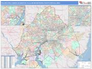 Philadelphia-Camden-Wilmington <br /> Wall Map <br /> Color Cast Style 2025 Map
