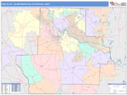 Pine Bluff <br /> Wall Map <br /> Color Cast Style 2025 Map