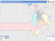 Provo-Orem <br /> Wall Map <br /> Color Cast Style 2025 Map