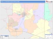 Pueblo <br /> Wall Map <br /> Color Cast Style 2025 Map