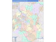 Raleigh <br /> Wall Map <br /> Color Cast Style 2025 Map