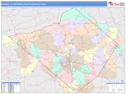 Reading <br /> Wall Map <br /> Color Cast Style 2025 Map