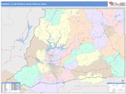 Redding <br /> Wall Map <br /> Color Cast Style 2025 Map