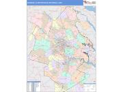 Richmond <br /> Wall Map <br /> Color Cast Style 2025 Map