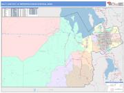 Salt Lake City <br /> Wall Map <br /> Color Cast Style 2025 Map