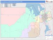 Salt Lake City <br /> Wall Map <br /> Color Cast Style 2024 Map