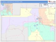 San Angelo <br /> Wall Map <br /> Color Cast Style 2025 Map