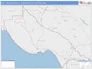 Santa Cruz-Watsonville <br /> Wall Map <br /> Color Cast Style 2025 Map