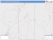 Santa Fe <br /> Wall Map <br /> Color Cast Style 2025 Map