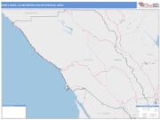 Santa Rosa <br /> Wall Map <br /> Color Cast Style 2025 Map