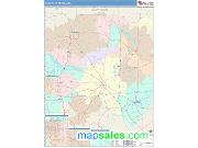 Sharon <br /> Wall Map <br /> Color Cast Style 2025 Map