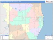 Sheboygan <br /> Wall Map <br /> Color Cast Style 2025 Map