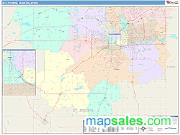 South Bend <br /> Wall Map <br /> Color Cast Style 2025 Map