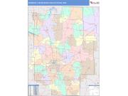 Springfield <br /> Wall Map <br /> Color Cast Style 2025 Map