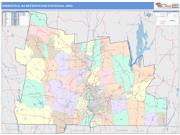 Springfield <br /> Wall Map <br /> Color Cast Style 2025 Map