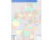 Topeka <br /> Wall Map <br /> Color Cast Style 2025 Map