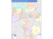 Tuscaloosa <br /> Wall Map <br /> Color Cast Style 2025 Map