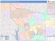 Tyler <br /> Wall Map <br /> Color Cast Style 2025 Map