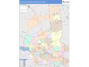 Utica-Rome <br /> Wall Map <br /> Color Cast Style 2025 Map