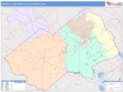 Victoria <br /> Wall Map <br /> Color Cast Style 2025 Map
