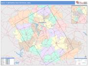 Waco <br /> Wall Map <br /> Color Cast Style 2025 Map