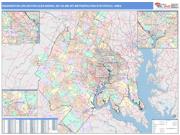Washington <br /> Wall Map <br /> Color Cast Style 2025 Map