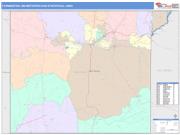 Farmington <br /> Wall Map <br /> Color Cast Style 2025 Map