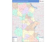 Longview <br /> Wall Map <br /> Color Cast Style 2025 Map