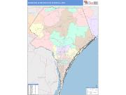 Wilmington <br /> Wall Map <br /> Color Cast Style 2025 Map