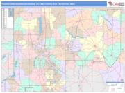 Youngstown-Warren-Boardman <br /> Wall Map <br /> Color Cast Style 2025 Map