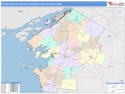 Watertown-Fort Drum <br /> Wall Map <br /> Color Cast Style 2024 Map