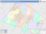 Winchester <br /> Wall Map <br /> Color Cast Style 2025 Map