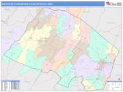 Winchester <br /> Wall Map <br /> Color Cast Style 2024 Map