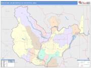 Wenatchee <br /> Wall Map <br /> Color Cast Style 2025 Map
