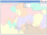 St. George <br /> Wall Map <br /> Color Cast Style 2025 Map