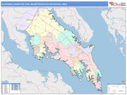 California-Lexington Park <br /> Wall Map <br /> Color Cast Style 2024 Map