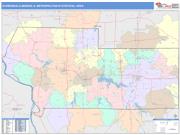 Carbondale-Marion <br /> Wall Map <br /> Color Cast Style 2024 Map