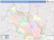 Elizabethtown-Fort Knox <br /> Wall Map <br /> Color Cast Style 2025 Map